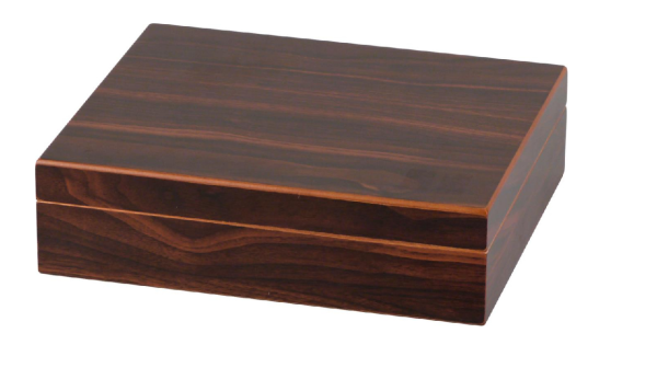 Humidor "Walnuss Dekor dunkel" für ca. 20 Zigarren